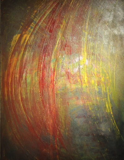 Mya Lurgo, Come un battito d'ali, mixed media on canvas, 50x70 cm, 1999