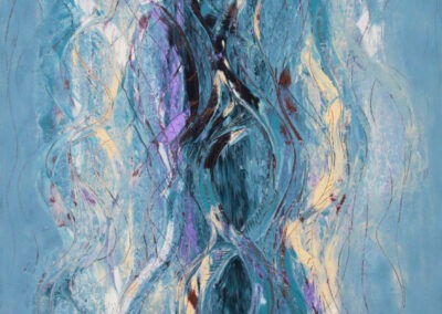 Mya Lurgo, Kundalini, tecnica mista su tela, 60x80 cm, 2001