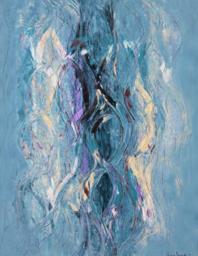 Mya Lurgo, Kundalini, mixed media on canvas, 60x80 cm, 2001