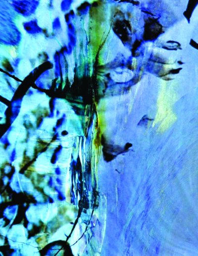 Mya Lurgo, Una luce prenderò per te la fuori, arte digitale, tecnica mista su tela, 114x180x4,5 cm, 2010